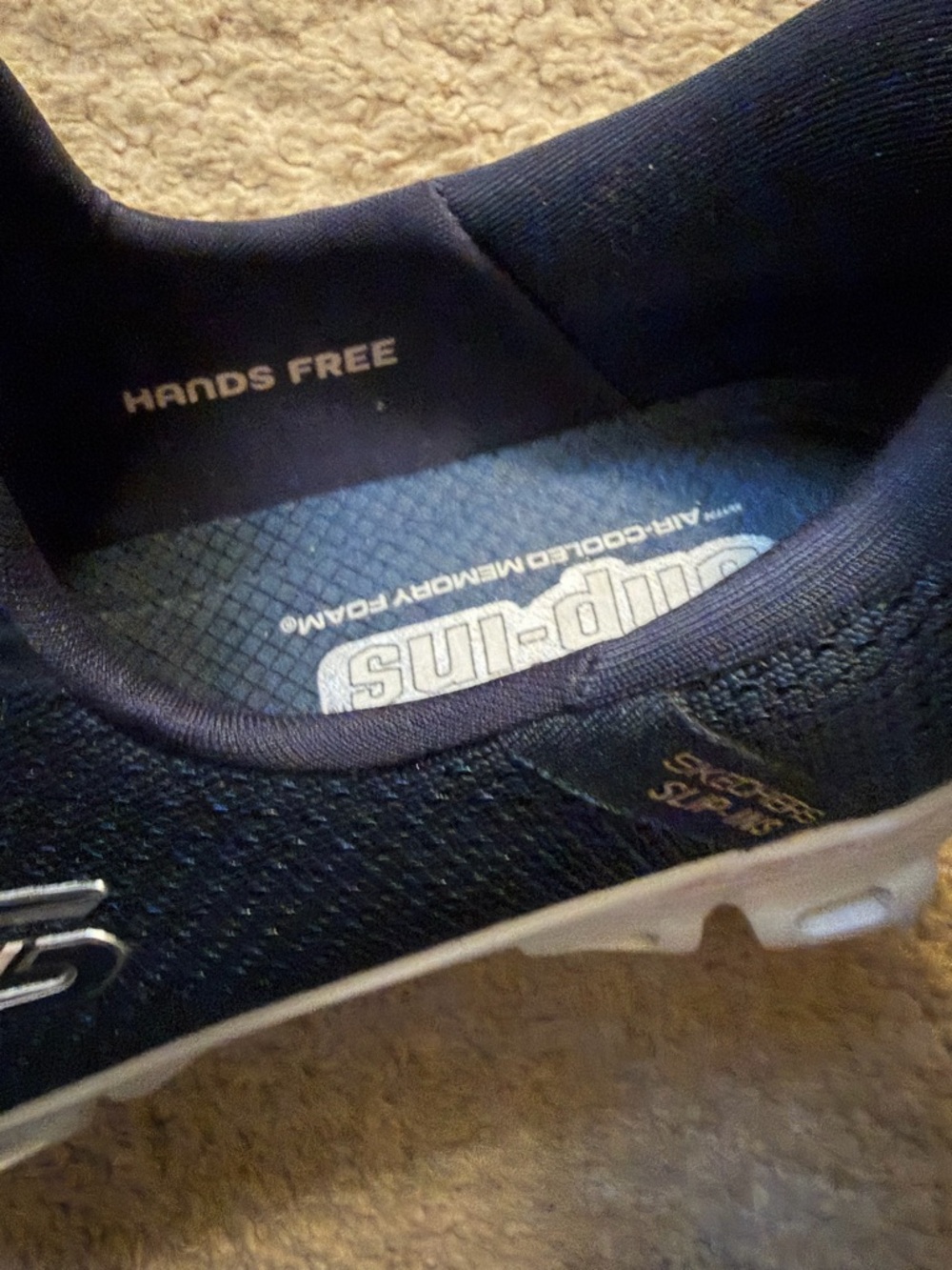 Skechers Navy women’s hands-free slip ins size 8 - Picture 4 of 5